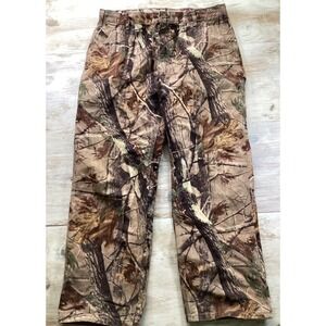 Carhartt Camo Pants Workwear Outdoor Hunting Trousers Men's 38x30 Mossy Oak B235